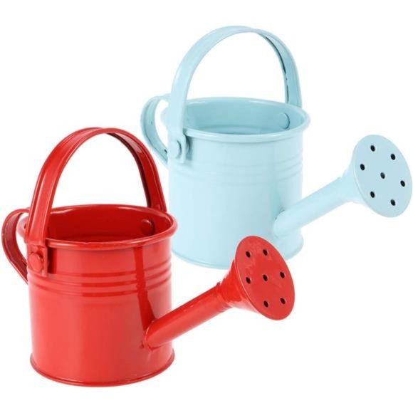 2pcs Watering Can Bucket for Garden Outdoor Watering (Red and Light Blue) - Picture 7 of 8